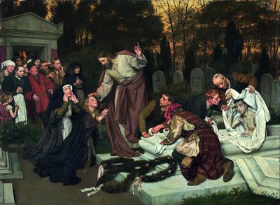The Raising of Lazarus by Eduard Karl Franz von Gebhardt